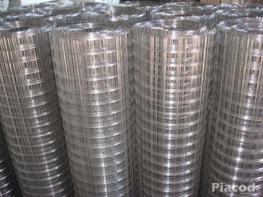 Zöld drótkerítés, drótháló, vadháló, drótfonat, oszlop, kapu, huzal, kerítés - Kép 3