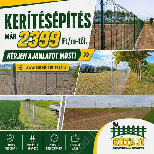 ***Kerítés építés országosan!*** vadháló, drótfonat, drótháló, kapu